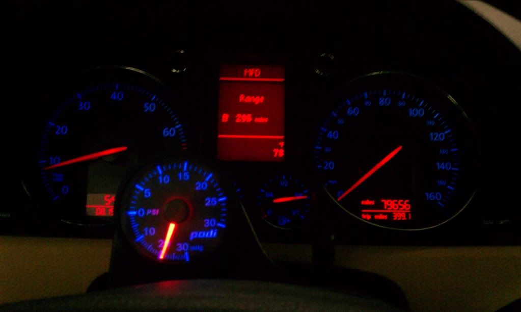 Podi Boost gauge and Pod installed! VW Vortex Volkswagen Forum