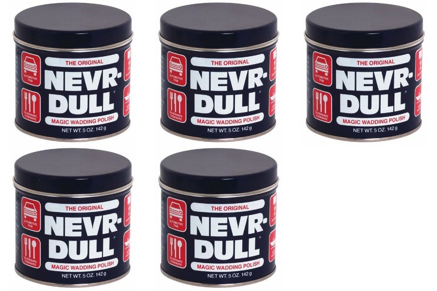 (5) Original (Never) NevrDull Magic Wadding Polish 5oz Remove Tarnish