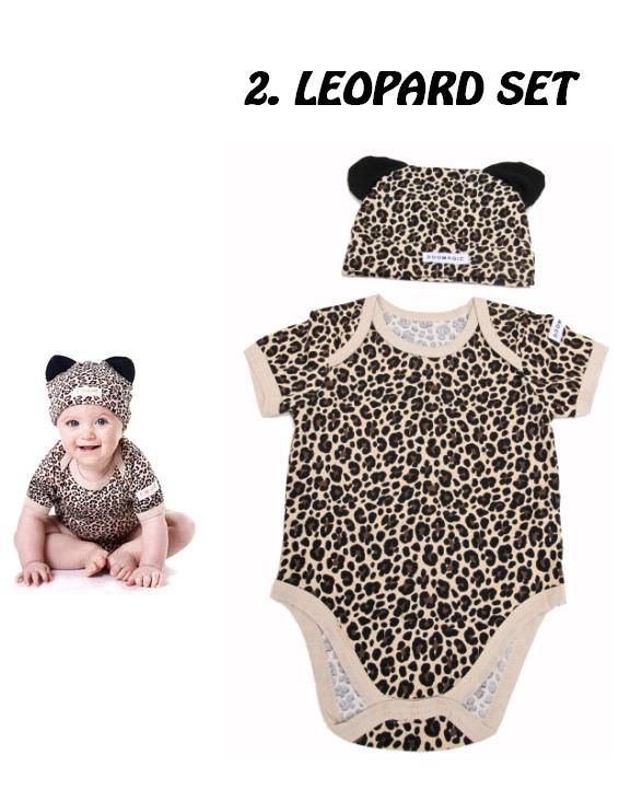 Infant Baby Leopard Cow Giraffe ANIMAL PRINT Costume Fancy Dress up