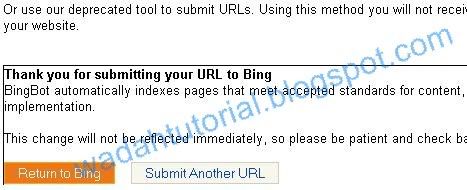 Tutorial Blog,Submit Bing