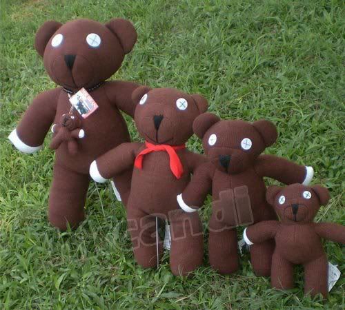 Lovely Classic Mr.Beans Wear black necklace Teddy Bear ...