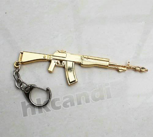 Classic Weapon Gold AN94 Model Gun Assault Rifle Key Chain keyfob keyring Classic Weapon Gold AN94 Model Gun Assault Rifle Key Chain keyfob keyring