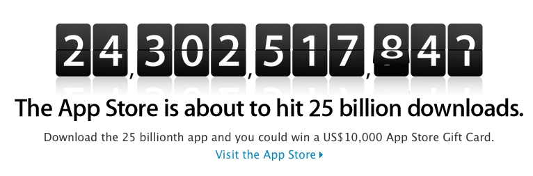 App Store 25 billion downloads