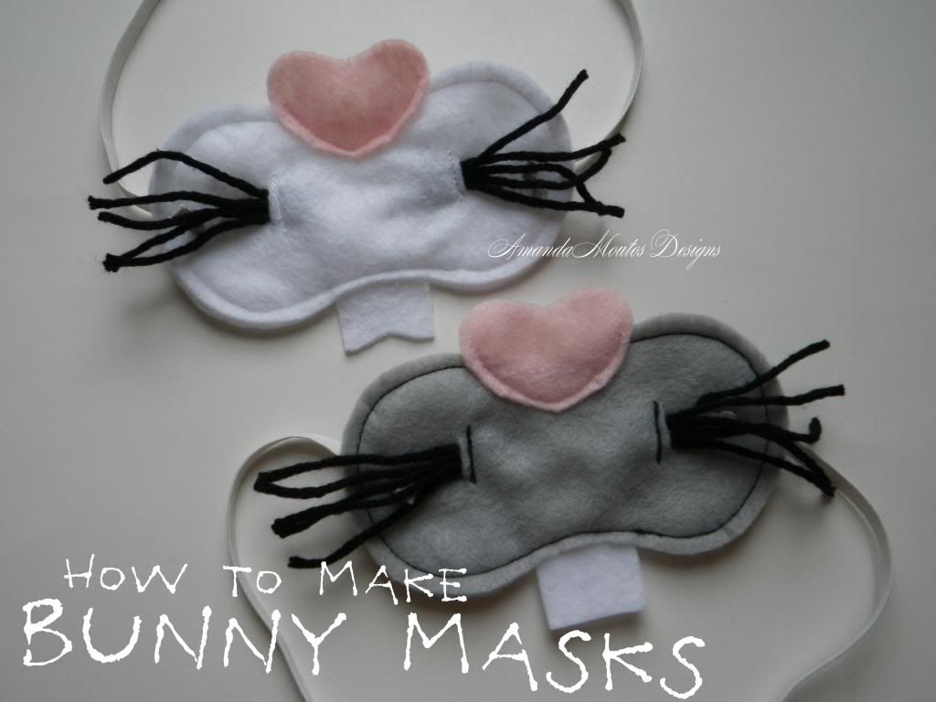 Bunny Masks Tutorial by Amanda Moutos Designs