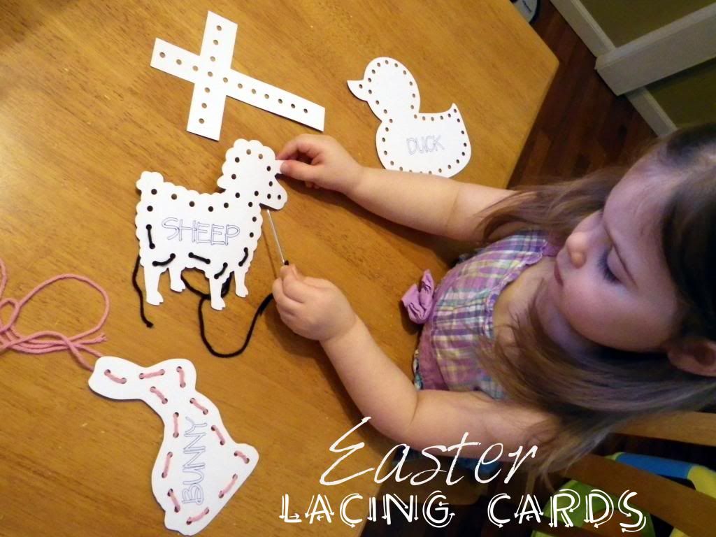 Easter Lacing Cards Printable by Amanda Moutos Designs