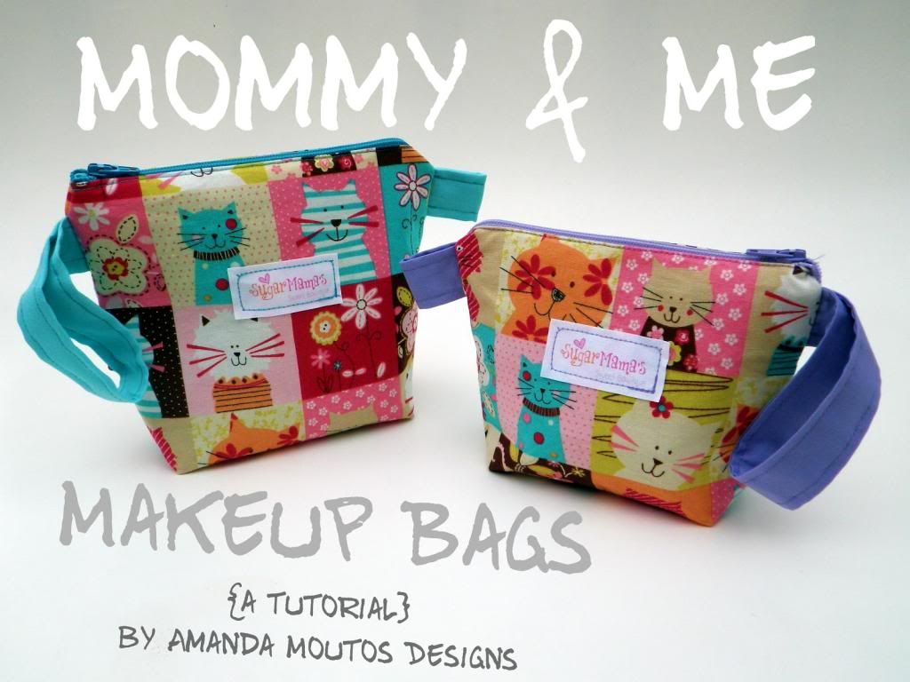 Mommy & Me Makeup Bags Tutorial by Amanda Moutos Designs