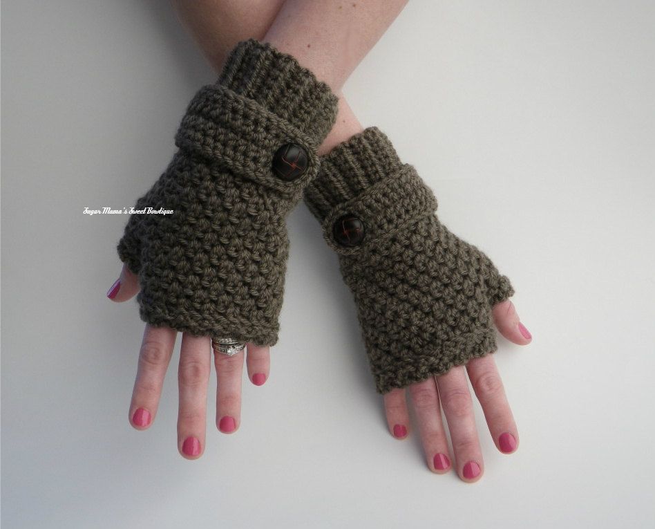 Sophie Fingerless Gloves Crochet Pattern by Amanda Moutos Designs