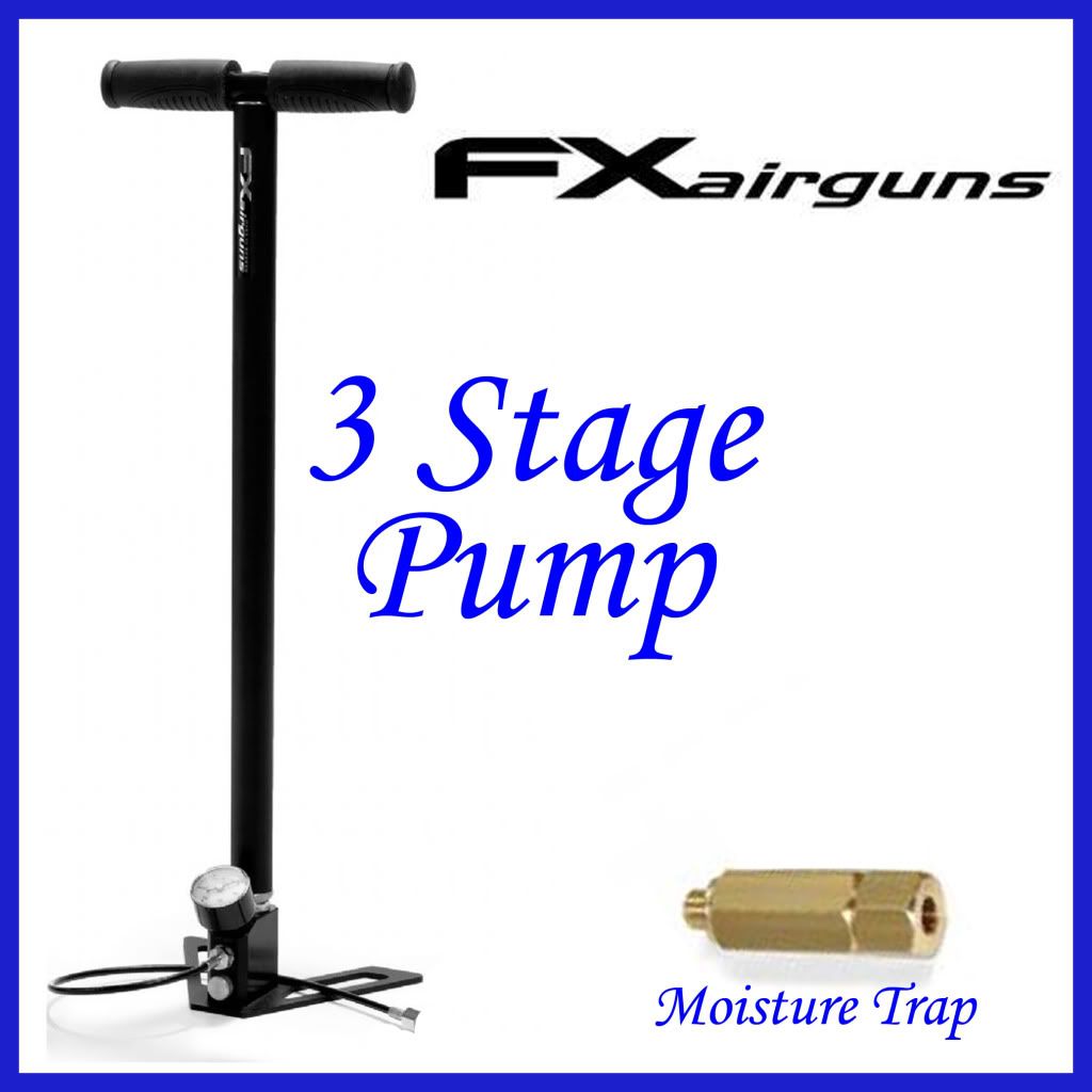 Fx Turbo 3 Stage Stirrup Pump For Pcp Pre Charged Pneumatic Air Rifle Charging Ebay 1926