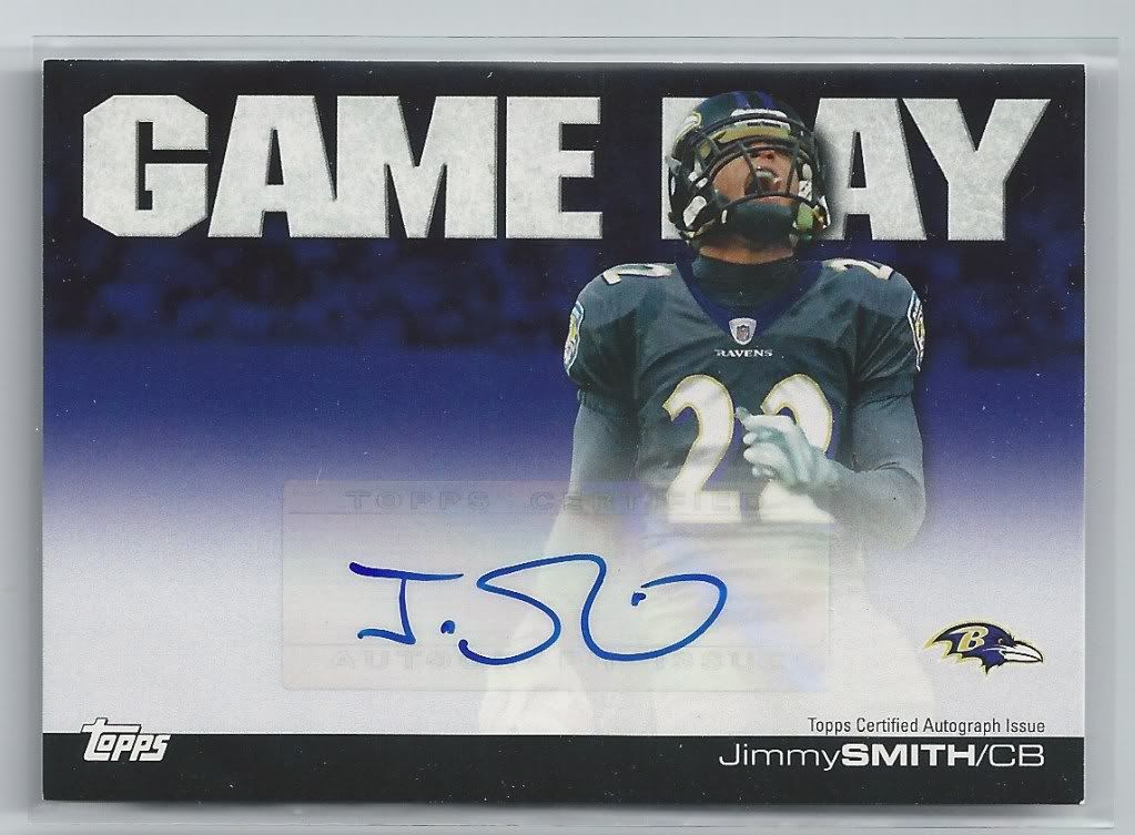 2011 Topps Game Day Jimmy Smith auto