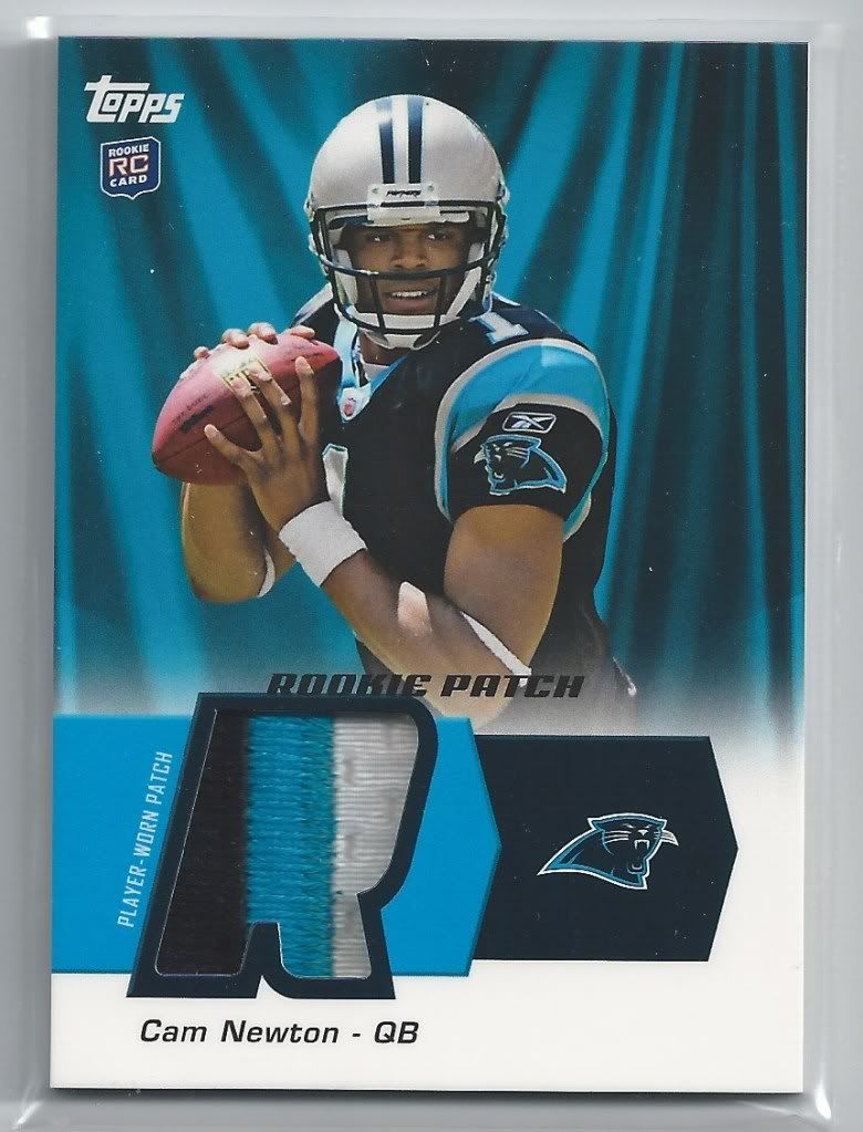 2011 Topps Rookie Patch Cam Newton