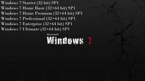 Windows 7 SP1 6in1 32/64Bit ISO Windows 7 SP1 6in1 32/64Bit ISO