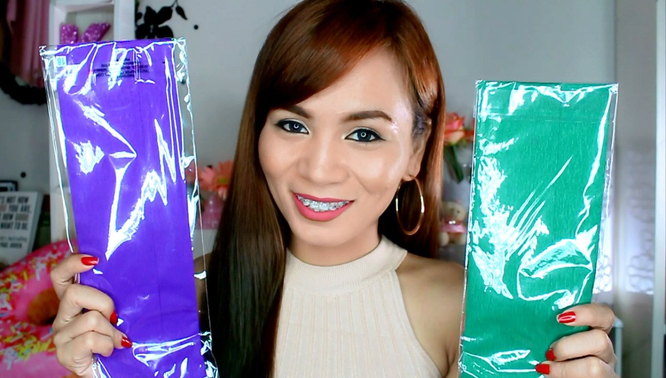 Real Asian Beauty Diy Ombre Hair Color Using Crepe Paper