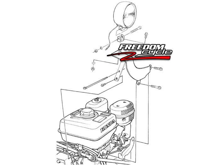 Honda hs724 snowblower light kit #6