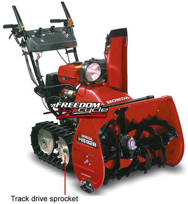 Honda snowblower with tracks for sale #2