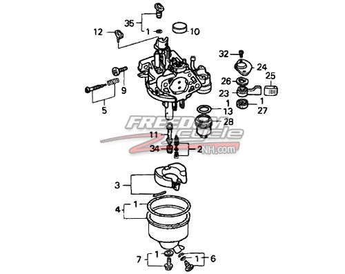 Honda snowblower carburator parts #4