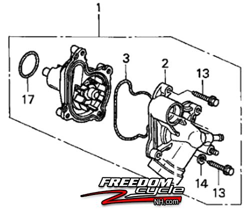 2005 Honda vtx 1300 coolant #5