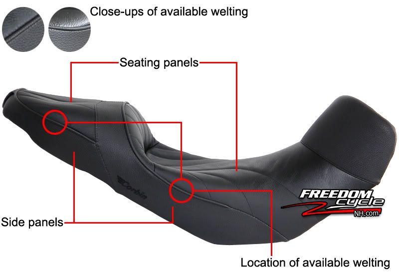 2007 2011 Triumph Tiger 1050 Corbin Dual Sport Seat Saddle Black