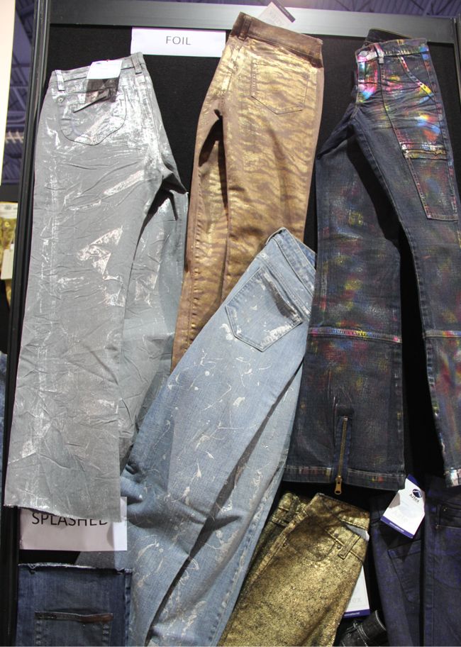 2015 metallic foil denim trend forecast
