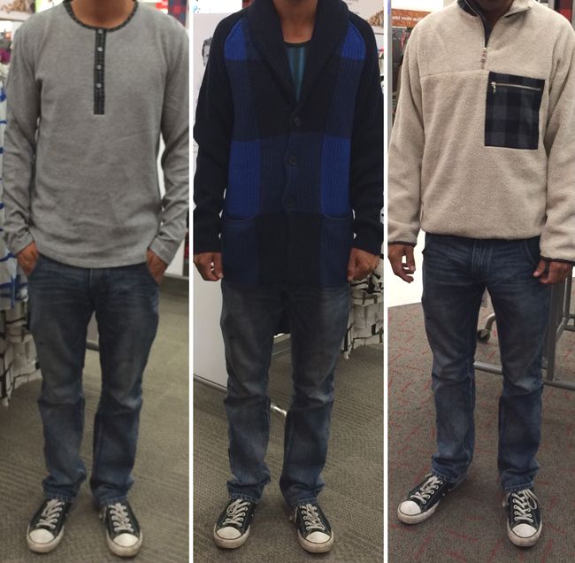 Adam Lippes for Target Men's sherpa jacket and shawl collar cardigan