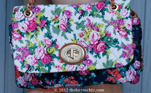 Aldo Devoss floral handbag