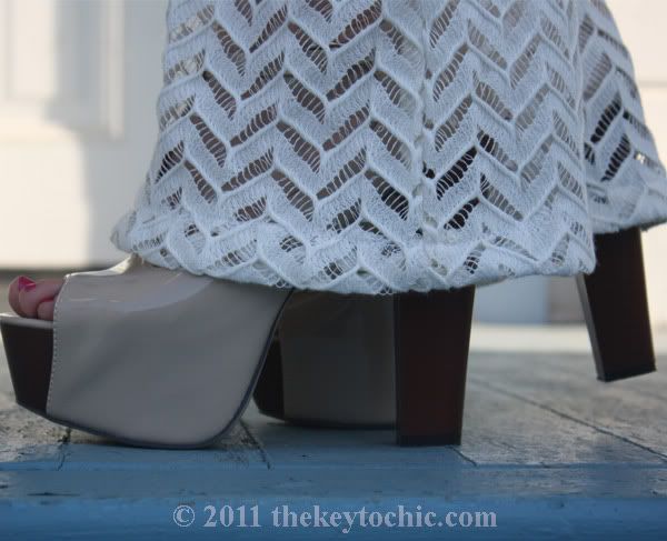 Nasty Gal crochet flare pants, chambray shirt, California fashion blog