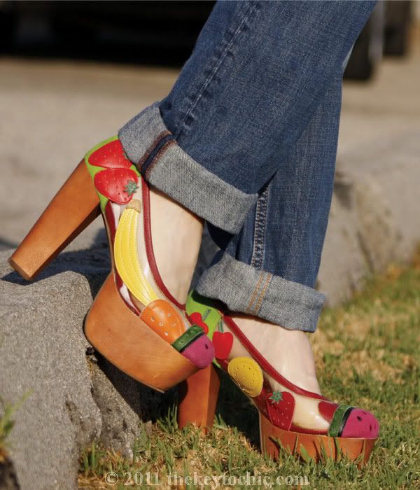 cable knit sweater, boyfriend jeans, Jeffrey Campbell Fruit Bowl pumps, California fashion blog