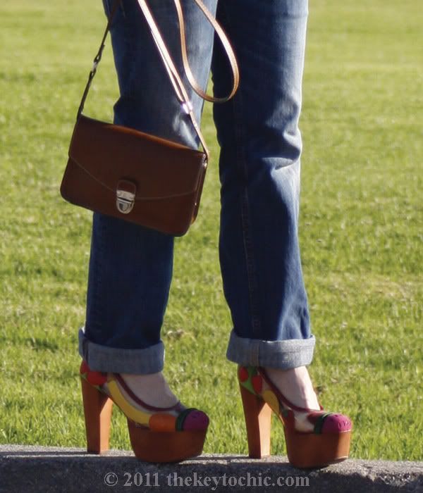 cable knit sweater, boyfriend jeans, Jeffrey Campbell Fruit Bowl pumps, California fashion blog