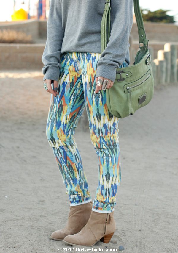 Current/Elliott multi arrow stiletto jeans, J. Crew sweater, southern California style, Los Angeles fashion blog