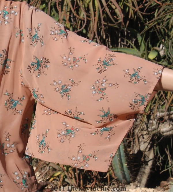 Forever 21 hummingbird kimono, flared jeans, floppy hat, Swedish Hasbeens for H&M wedges, southern California fashion blog