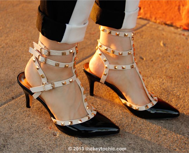 Valentino Rockstud look for less, Valentino Rockstud look alike heels