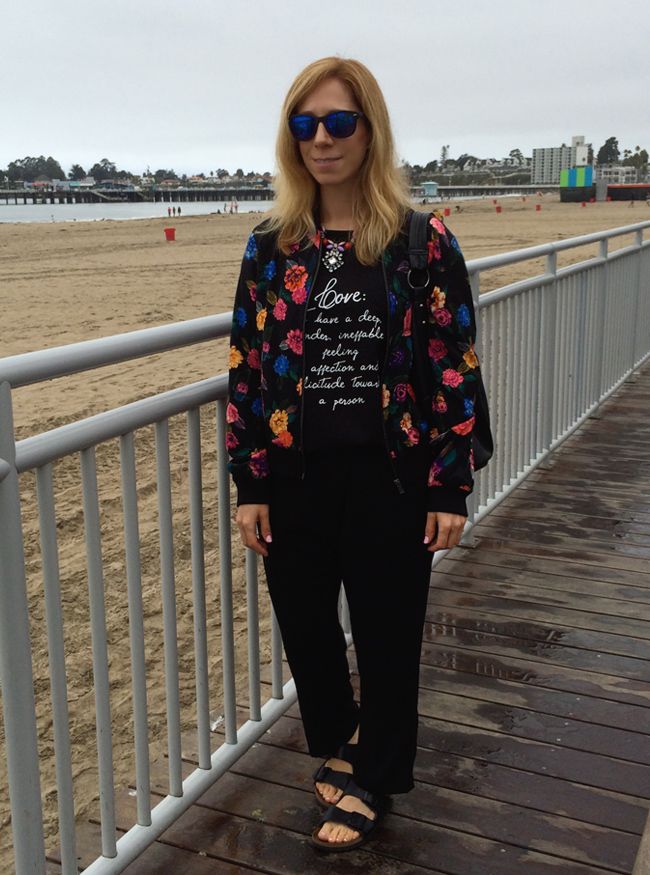 Black Floral OOTD