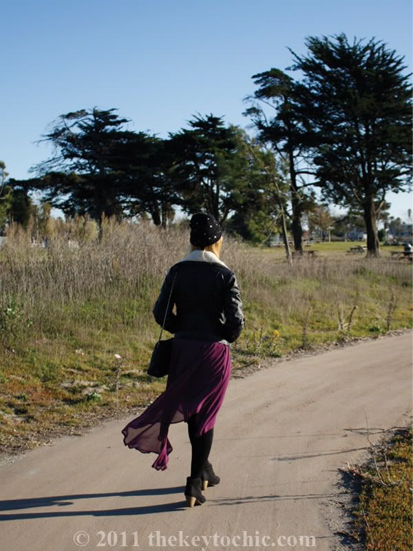 H&M aviator jacket, Foreign Exchange skirt, Mossimo Kacey boots, Los Angeles fashion blogger