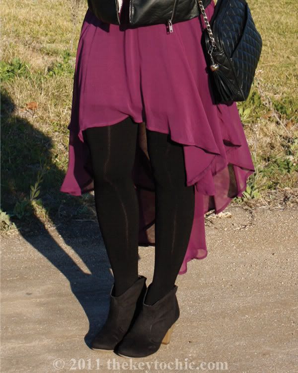 H&M aviator jacket, Foreign Exchange skirt, Mossimo Kacey boots, Los Angeles fashion blogger