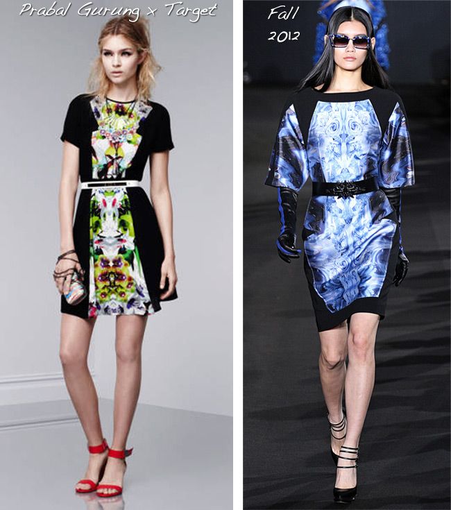Prabal Gurung for Target dress in First Date print, Prabal Gurung fall 2012 print dress