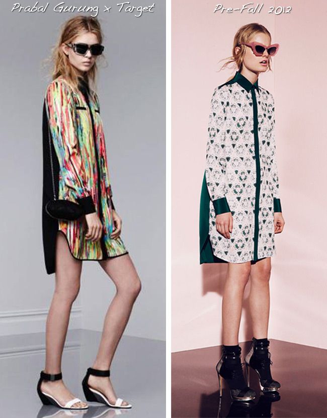 Prabal Gurung for Target shirtdress in Nolita print, Prabal Gurung fall 2012 shirtdress