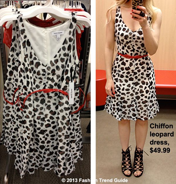 Kate Young for Target chiffon leopard print dress