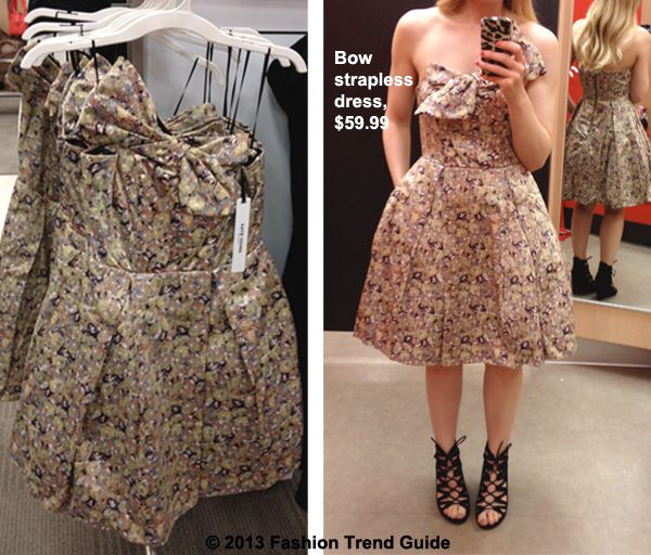 Kate Young for Target strapless bow dress in floral