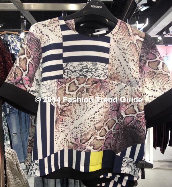 Topshop snake cutabout T-shirt