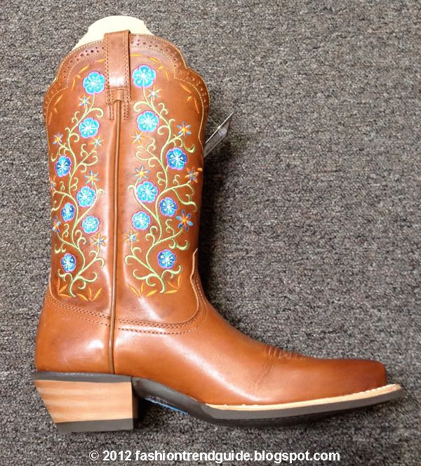 flower embroidered cowgirl boots