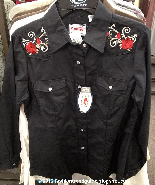 Roper rose blouse, Isabel Marant style cowgirl Western blouse