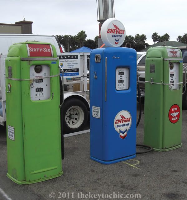Ventura Flea Market vintage gas pumps