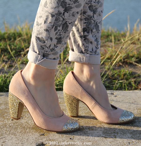 Jason Wu for Target floral flap handbag, J Brand floral jeans in sugar cane, Topshop Jamaica glitter pumps, southern California street style, Los Angeles fashion blogger