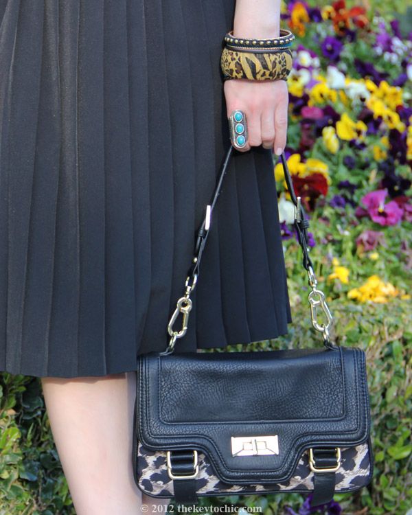 vintage pleated skirt, Lux safari jacket, LYLIF bangles, Los Angeles fashion blog, California fashion blogger