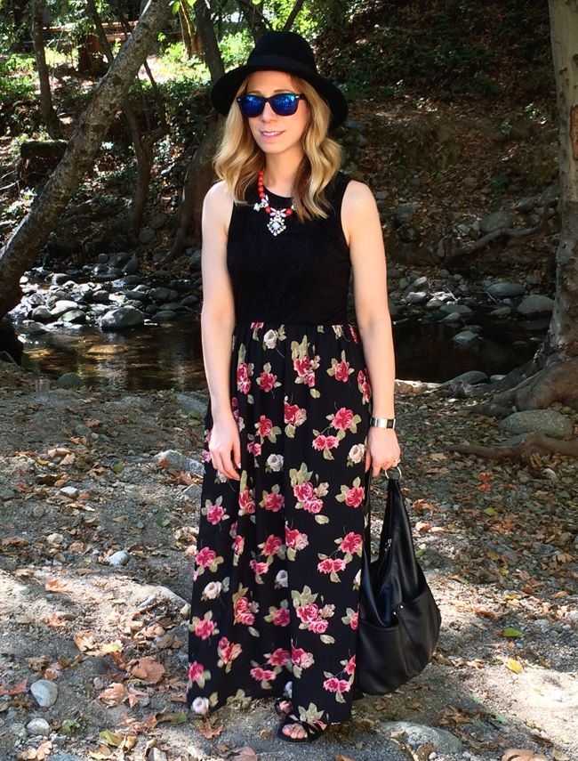 Floral Maxi Dress OOTD