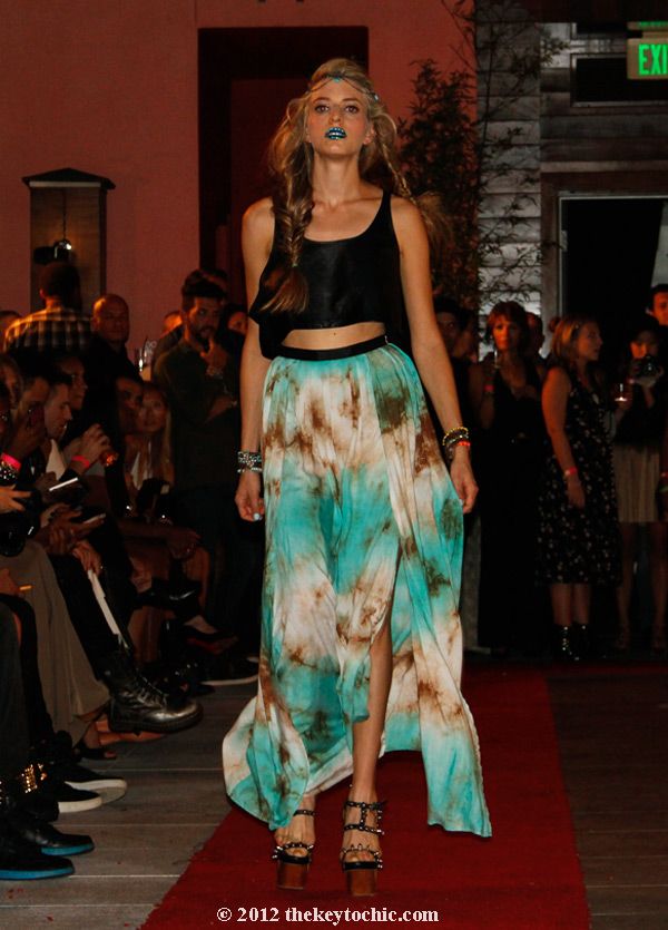 Gypsy Junkies spring 2013 clothing, Gypsy Junkies print maxi skirt