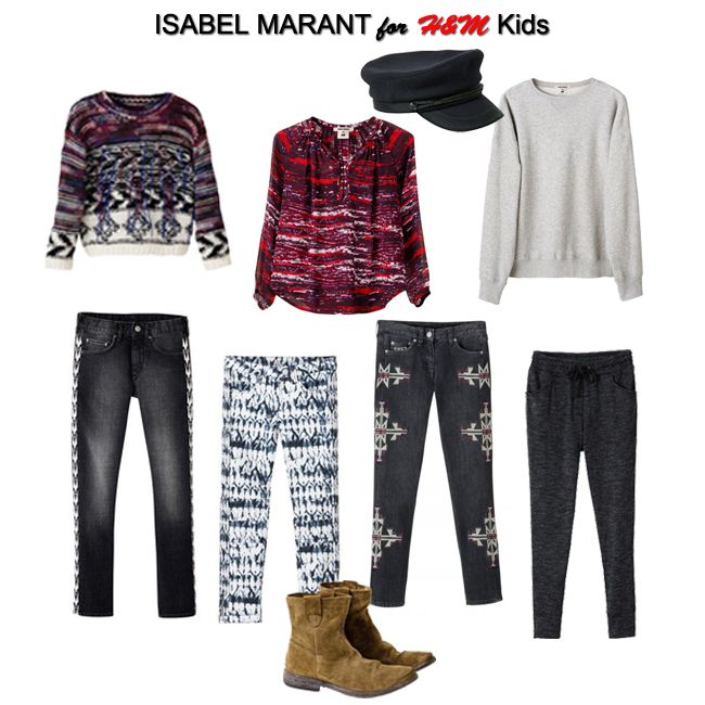 Isabel Marant for H&M Teens and Kids Lookbook