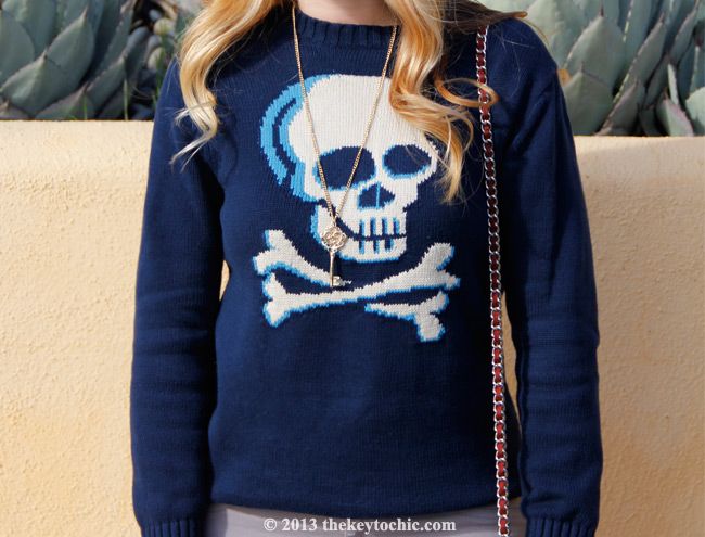 Target Circo skull print sweater