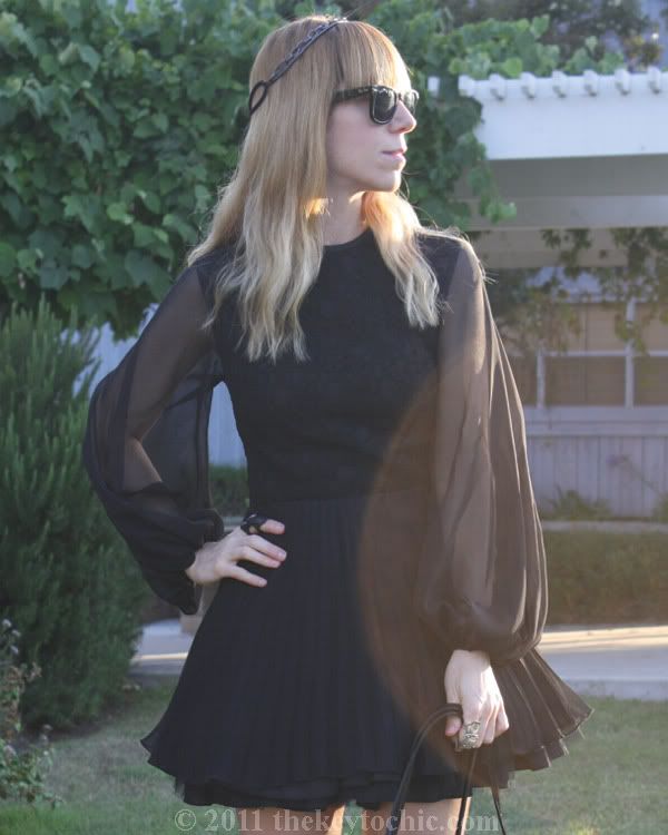 Jones + Jones black lace line dress