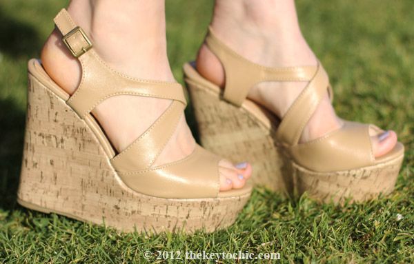 Forever 21 tan platform wedges, California fashion blog, Los Angeles street style