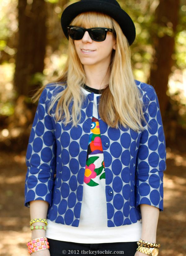 Marni at H&M blue dot jacket, Marni at H&M T-shirt